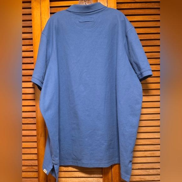 Duluth Trading Co Men's Longtail Short Sleeve Polo Shirt Blue Mens Sz 3XL - Picture 2 of 13